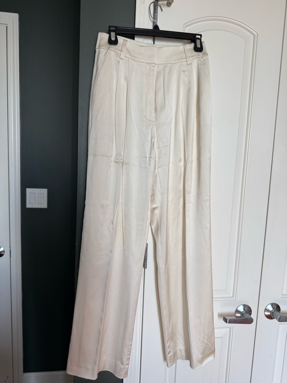Favorite Daughter Cream Wide-Leg Pants